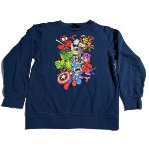 Marvel Legend‎ Boys/Girls Sweatshirt Blue Casual Cartoon Size LG/G Superhero's